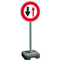 Pack panneau signalisation temporaire B15 sur pied