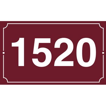 Numro de maison en mail 200 x 150 mm 1 filet