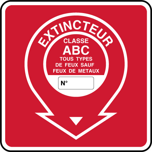 Signalisation d'incendie - Extincteur