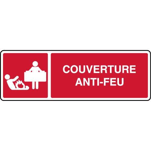 Pictogrammes d'incendie - Couverture anti-feu