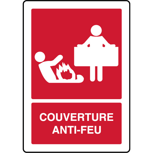 Pictogrammes d'incendie - Couverture anti-feu