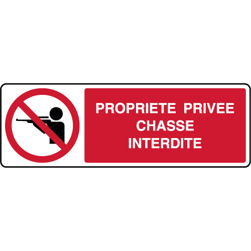 PANNEAU PROPRIÉTÉ PRIVÉE ENTRÉE INTERDITE