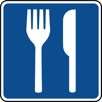 Panneau d'information restaurant