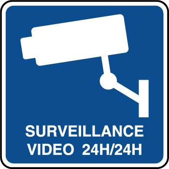 Panneau d'information surveillance h24