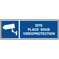 Pictogramme Site sous vidéo surveillance BLEU - Egédis