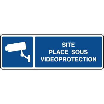 Panneau d'information site plac sous vidoprotection