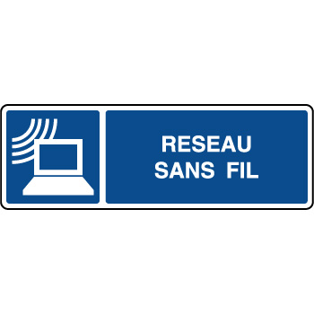 Panneau d'information horizontal rseau sans fil