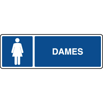 Panneau d'information horizontal dames