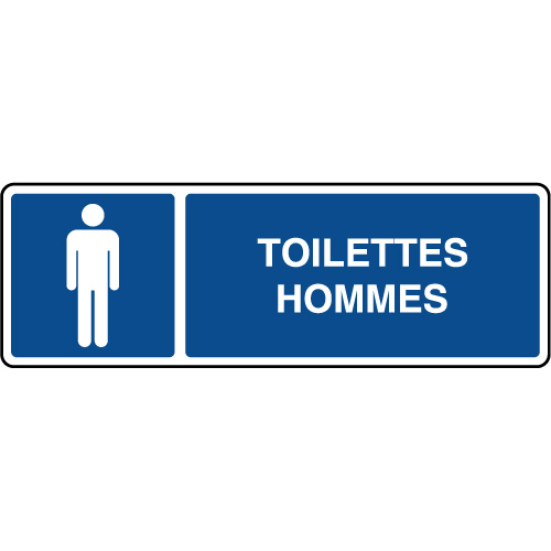 Panneau de signalisation PVC Toilettes