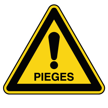 Panneau de danger piges