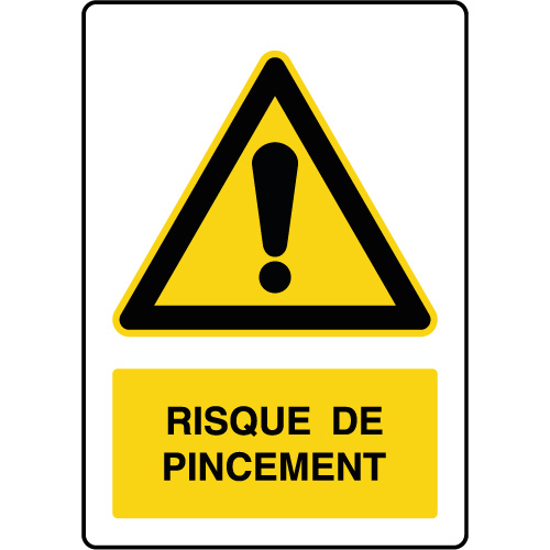 ensemble de panneaux d'avertissement de danger de pincement 831215