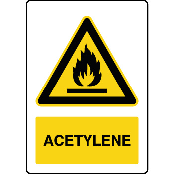 Panneau de danger vertical actylne 