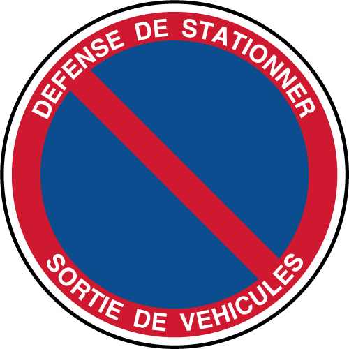 Panneau ´Sortie de voitures´ - R20 - Direct Signalétique