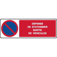 Panneau interdiction de stationner - Virages