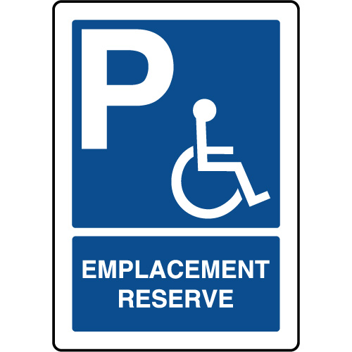 Autocollants stationnement interdit sur place réservée aux handicapés