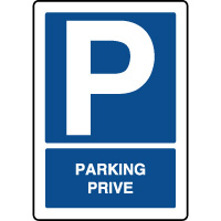 Panneau indication parking C1a - Virages