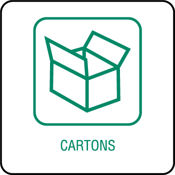 Panneau de tri slectif cartons