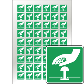 Pictogrammes bouton d'arrt d'urgence