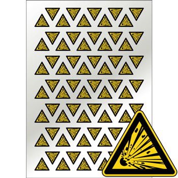 Pictogrammes danger matires explosives 