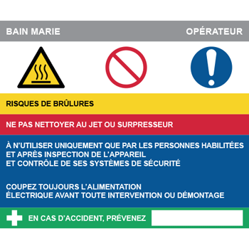 Fiche de poste bain marie
