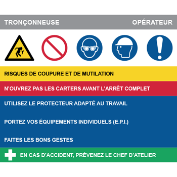 Fiche de poste trononneuse 