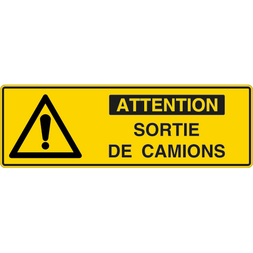 Porte panneau de signalisation pour camion