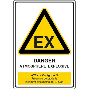Panneau ATEX simple classe 3