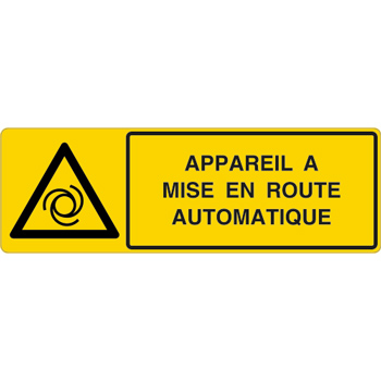 Panneau horizontal appareil  mise en route automatique