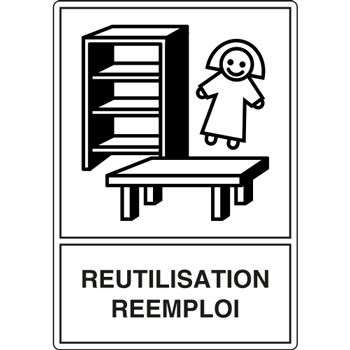 Panneau dchetterie rutilisation remploi