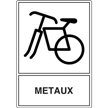 Panneau dchetterie mtaux