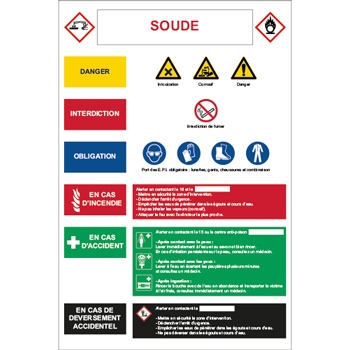 Consigne de scurit soude