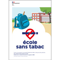 Panneau cole sans tabac