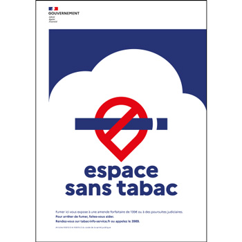 Panneau espace sans tabac