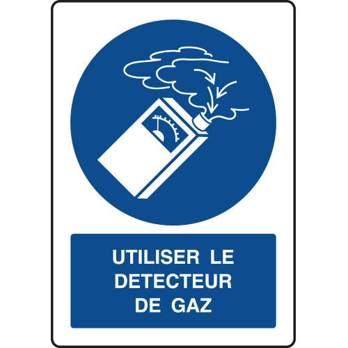 Panneau vertical obligation utiliser le détecteur de gaz - Virages