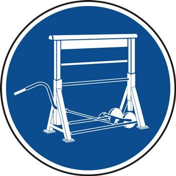 Panneau rond treteau obligatoire