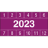 Pastilles calendrier rectagulaire annes