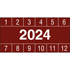 Pastilles calendrier rectagulaire annes