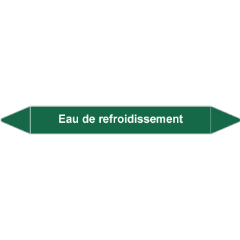 Marqueur de tuyauteries eau de refroidissement