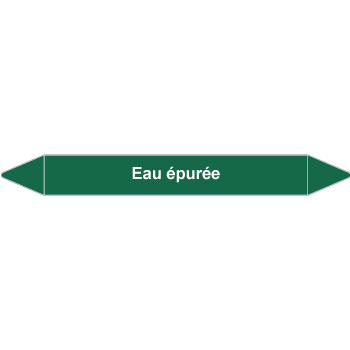 Marqueur de tuyauteries eau pure