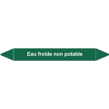 Marqueur de tuyauteries eau froide non potable