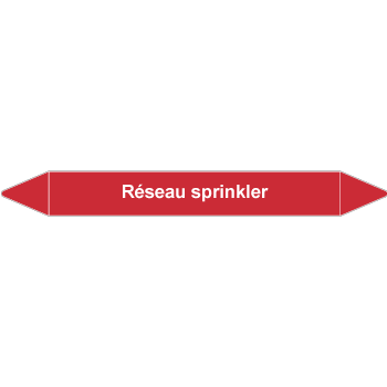Marqueur de tuyauteries rseau sprinkler