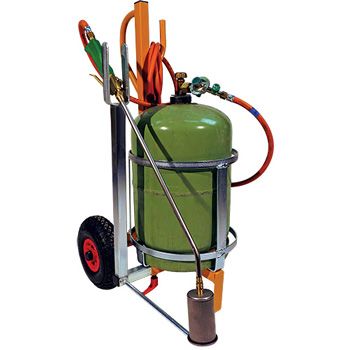 Chariot pour bouteilles de gaz en acier, pour 1 bouteille de gaz