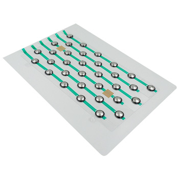 Plaque de clous podotactiles en inox et polyamide