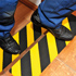 Bande adhsive antidrapante jaune et noir