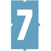 Pochoir à enduit - Chiffre 7