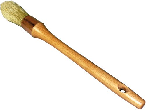 Pinceau à Barbecue Résistant à La Chaleur 46,5 Cm - Manche Long En Bois Avec 4 Têtes De Rechange