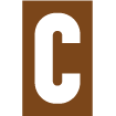Pochoir lettre C