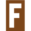 Pochoir lettre F