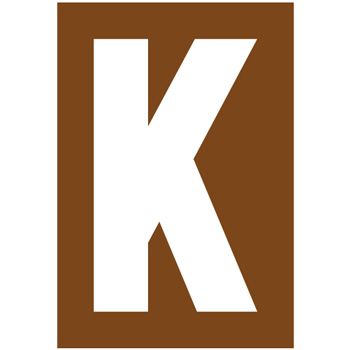 Pochoir lettre K