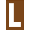 Pochoir lettre L